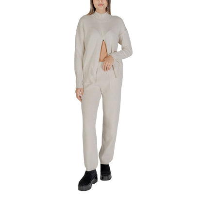 Beige Viscose Cardigan