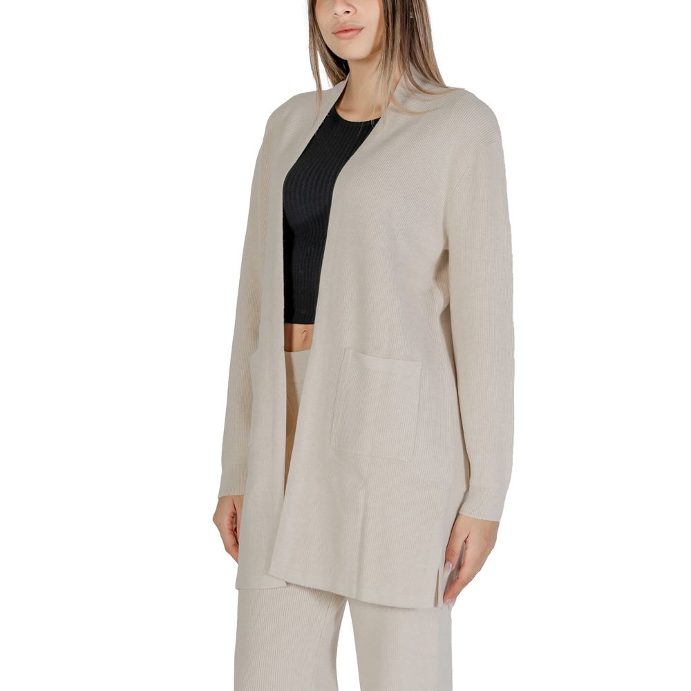 Beige Viscose Cardigan
