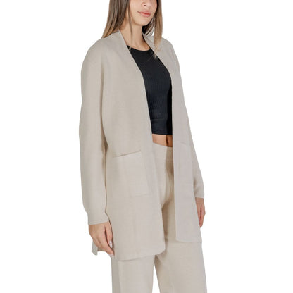 Beige Viscose Cardigan