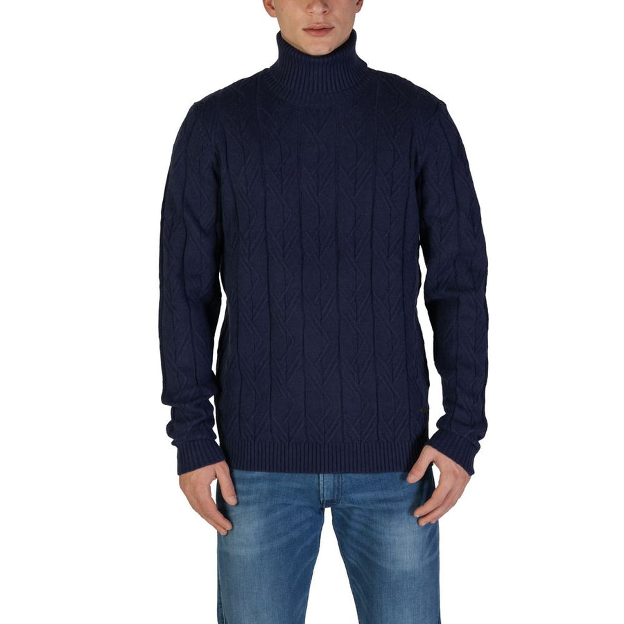 Blue Polyester Sweater