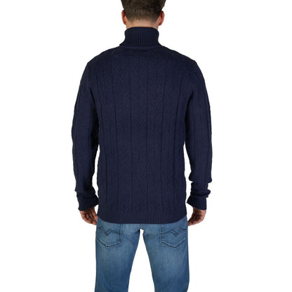 Blue Polyester Sweater