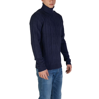 Blue Polyester Sweater