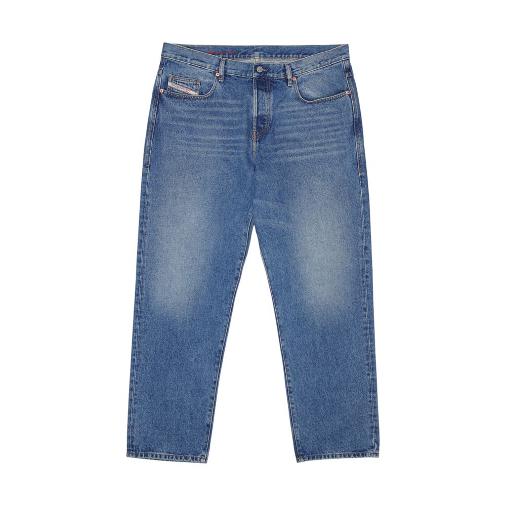 Blue Cotton Relaxed Fit Jeans