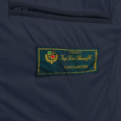 Blue Wool Men Jacket