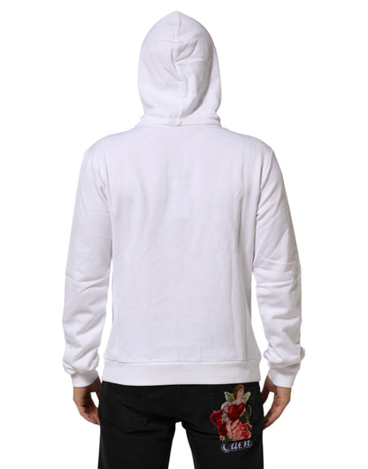 White Sacred Heart Hooded Sweatshirt Sweater
