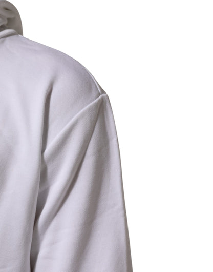 White Sacred Heart Hooded Sweatshirt Sweater