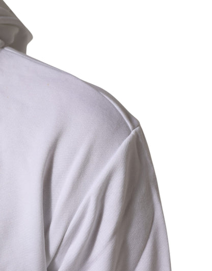 White Sacred Heart Hooded Sweatshirt Sweater