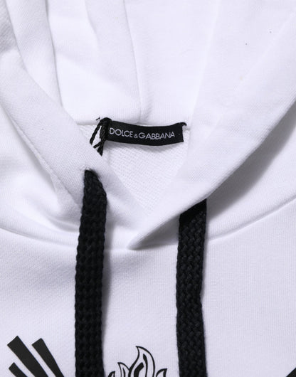 White Sacred Heart Hooded Sweatshirt Sweater