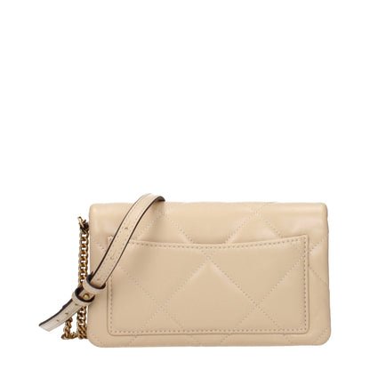Beige Leather Crossbody Bags