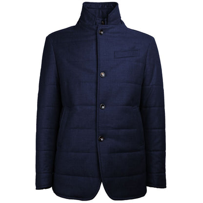 Blue Wool Jackets & Coat