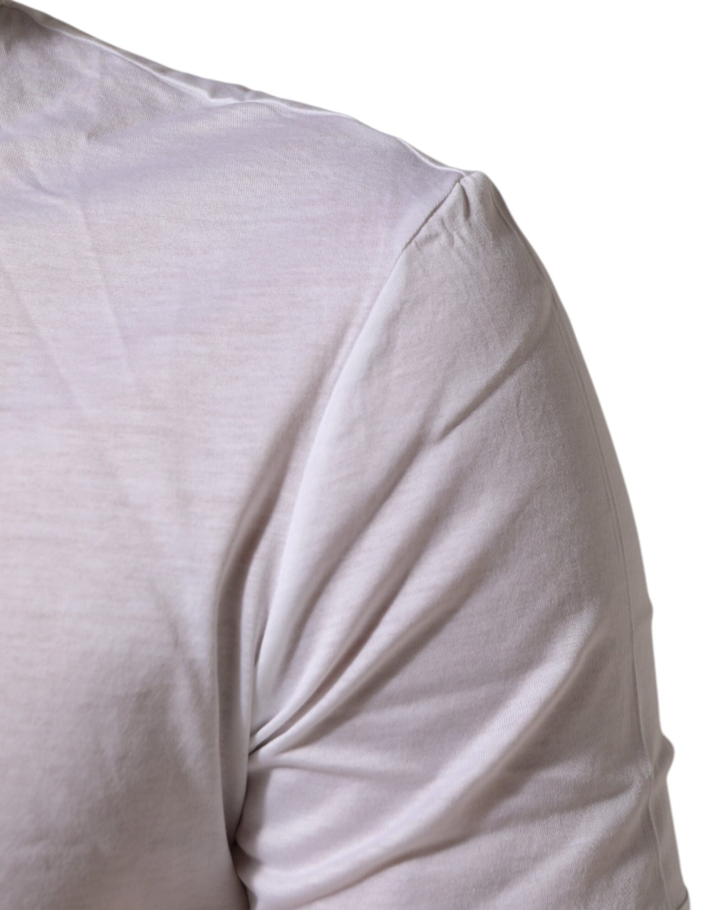 White Cotton Crew Neck Underwear Tee T-shirt