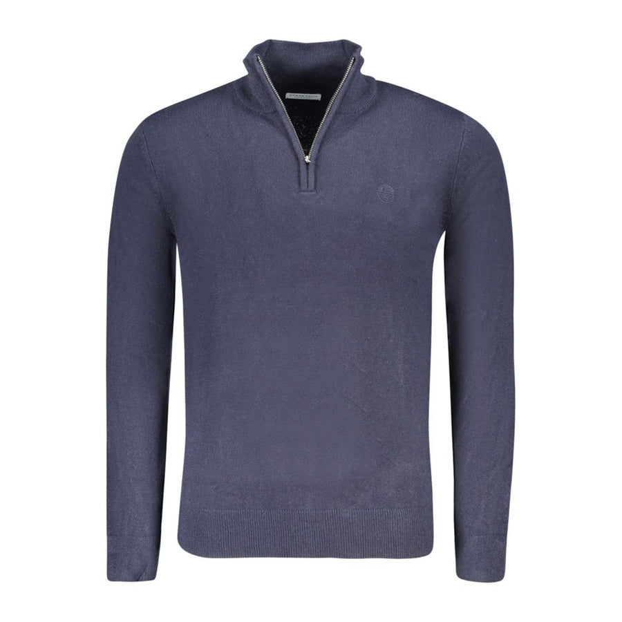 Blue Nylon Sweater
