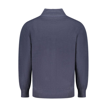 Blue Nylon Sweater