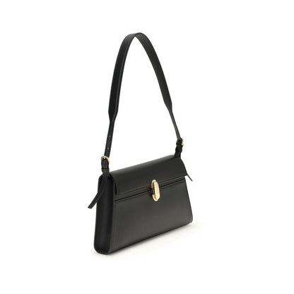 Black Calf Leather Bos Taurus Shoulder Bag