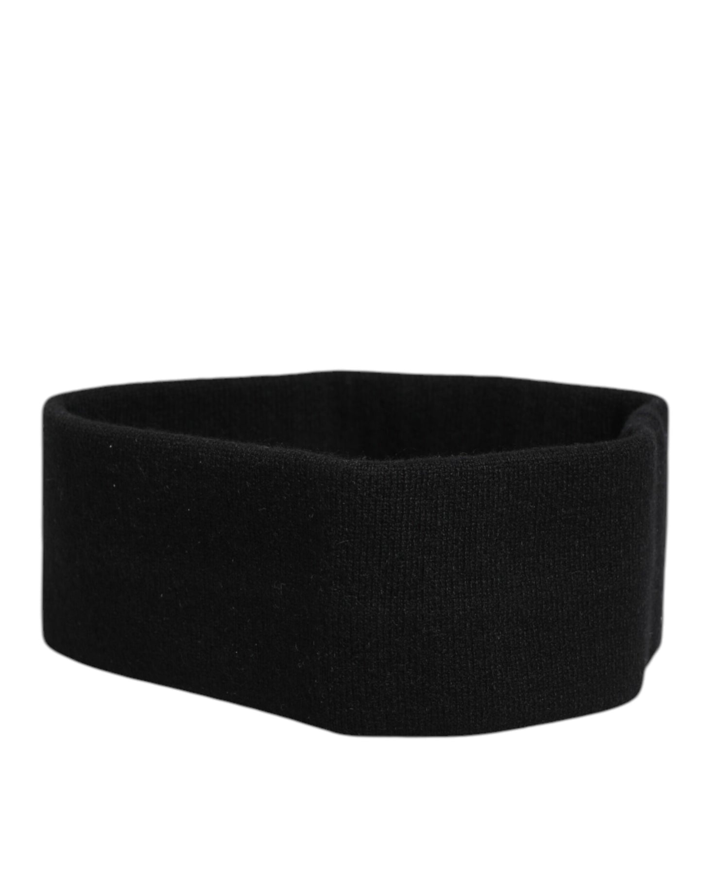 Black Cashmere Headband Knitted Cap One Size Men Hat