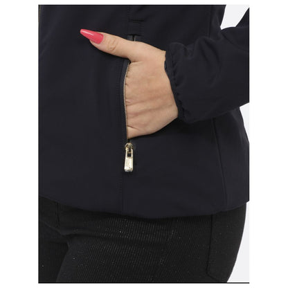 Blue Nylon Jackets & Coat