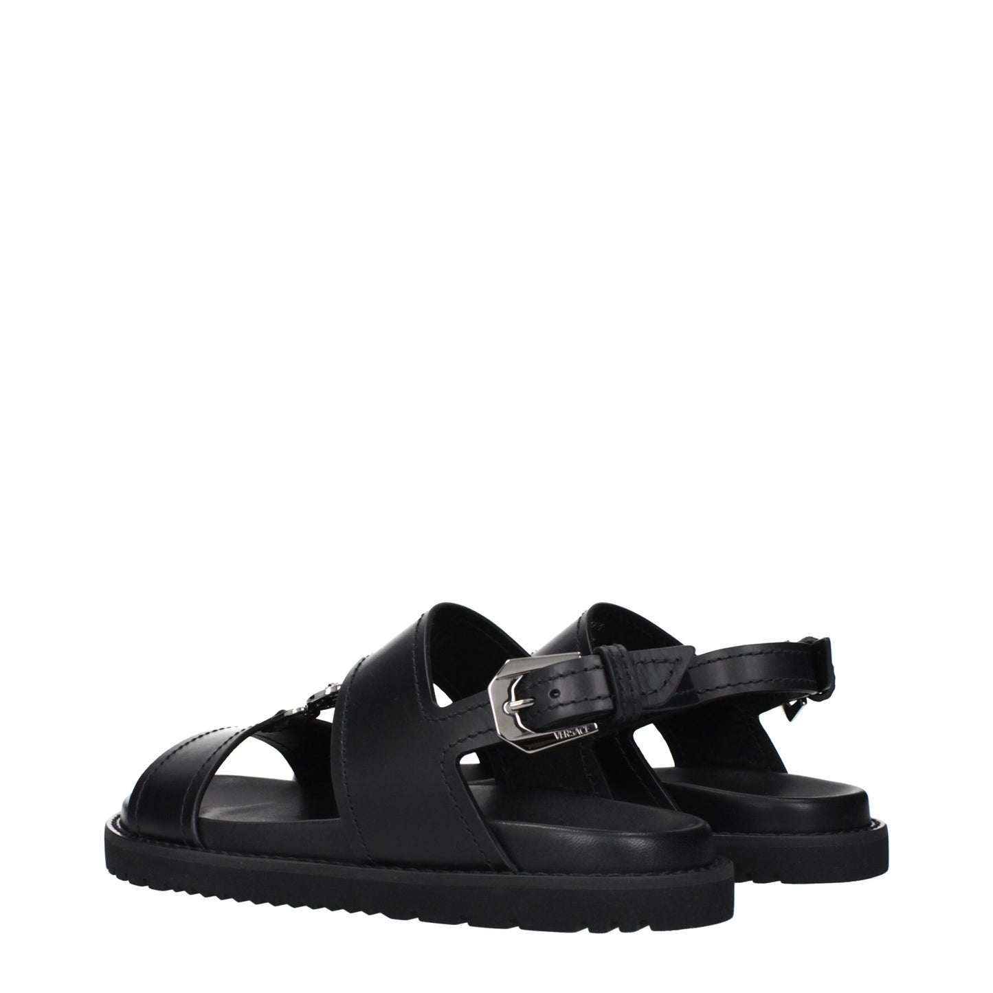 Black Leather Sandals