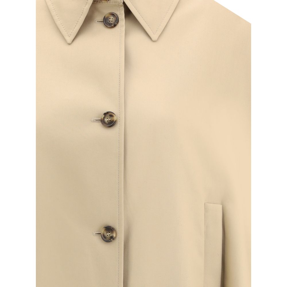 Beige Cotton Coat