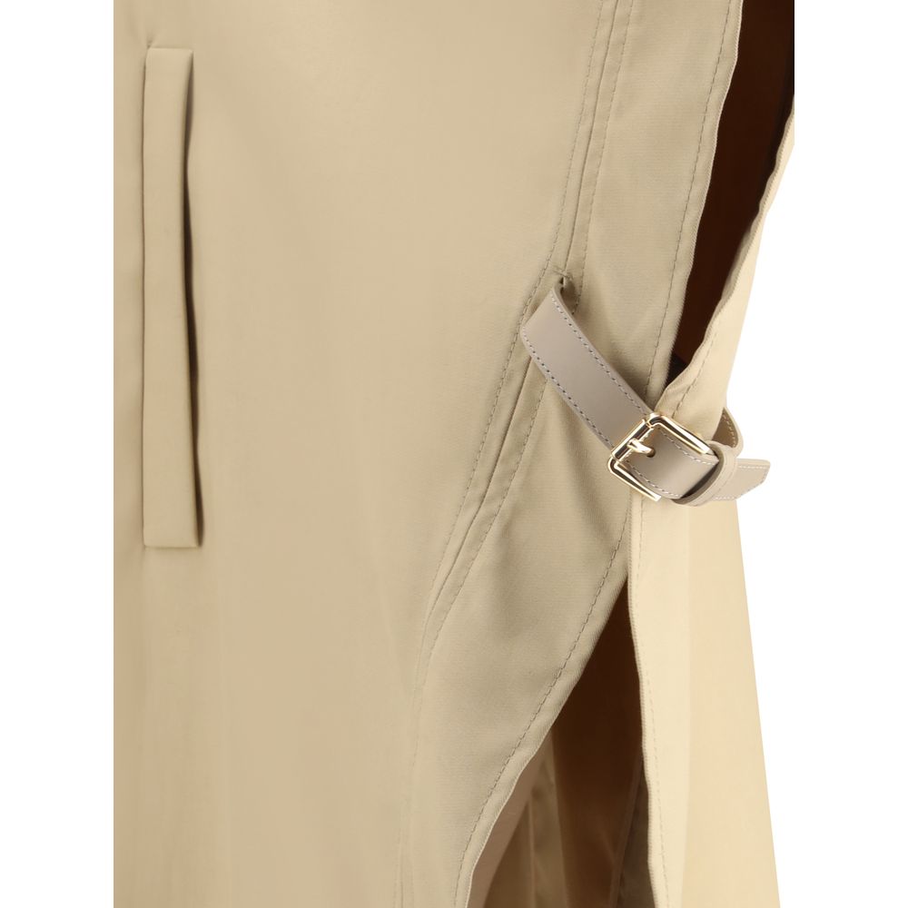 Beige Cotton Coat