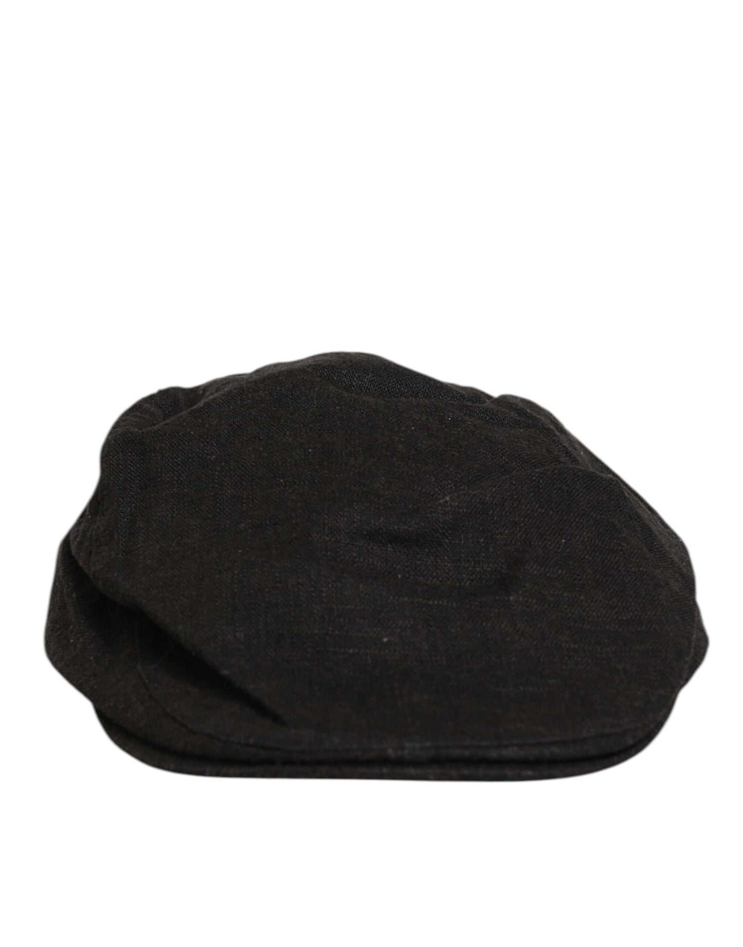 Black Cotton DG Logo Newsboy Cloth Capello Hat
