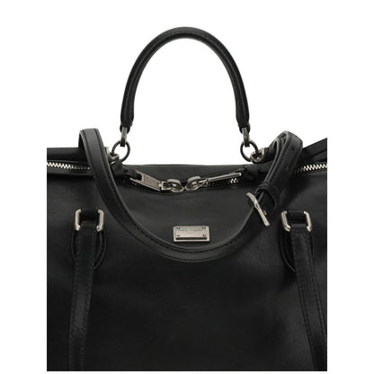 Black Calf Leather Bos Taurus Shoulder Bag