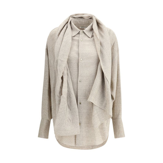 Georgia Shirt with detachable matching scarf