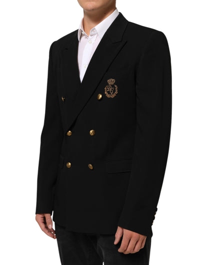Black Wool 2 Buttons Suit Men Jacket Blazer