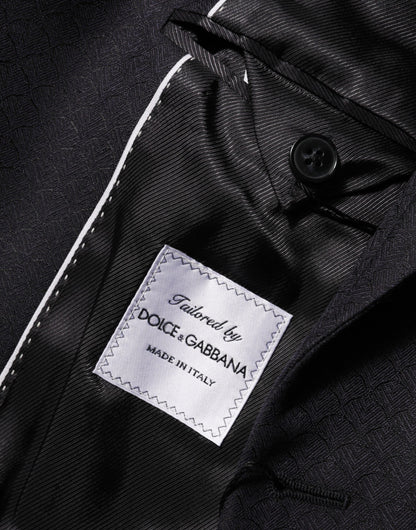 Black Wool 2 Buttons Suit Jacket Men Blazer