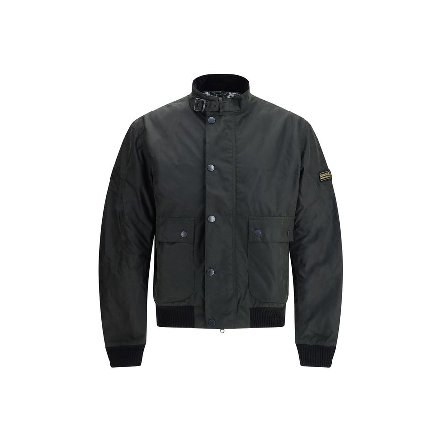 Black Cotton Shell Jacket