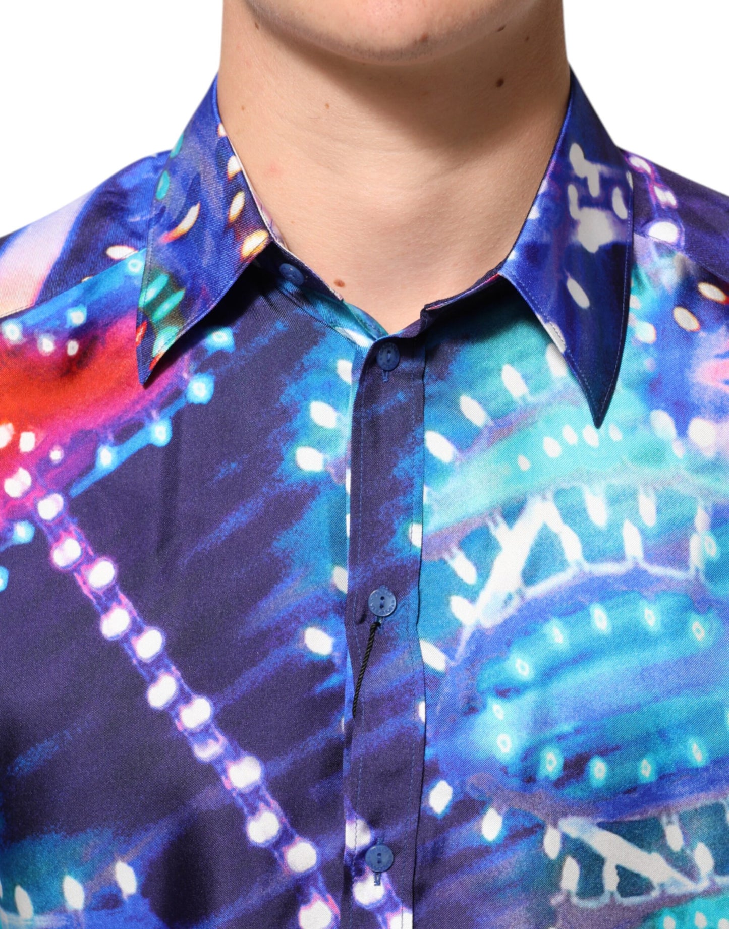 Multicolor Luminarie MARTINI Slim Men Shirt