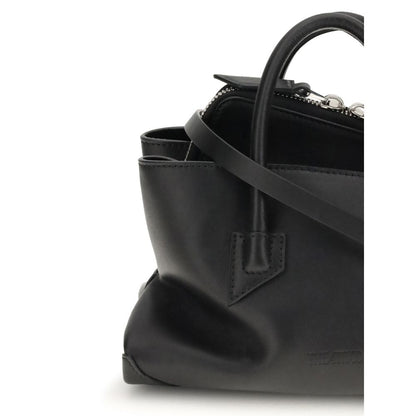 Black Calf Leather Bos Taurus Handbag