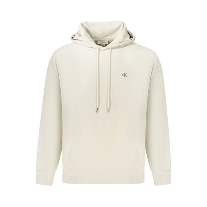 Beige Cotton Men Sweater