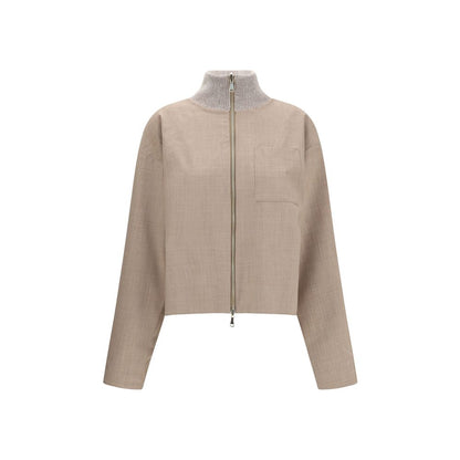 Beige Fleece Wool Coat