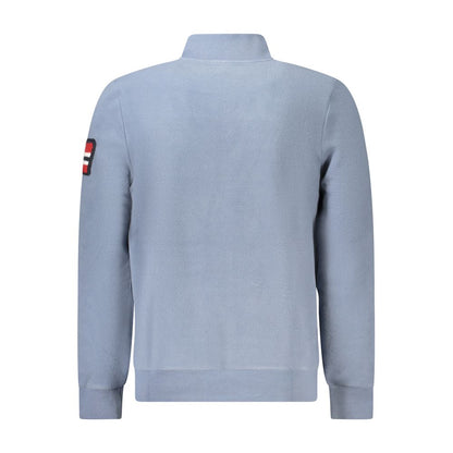Blue Polyester Men Sweater