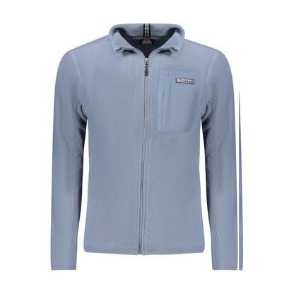 Blue Polyester Men Sweater