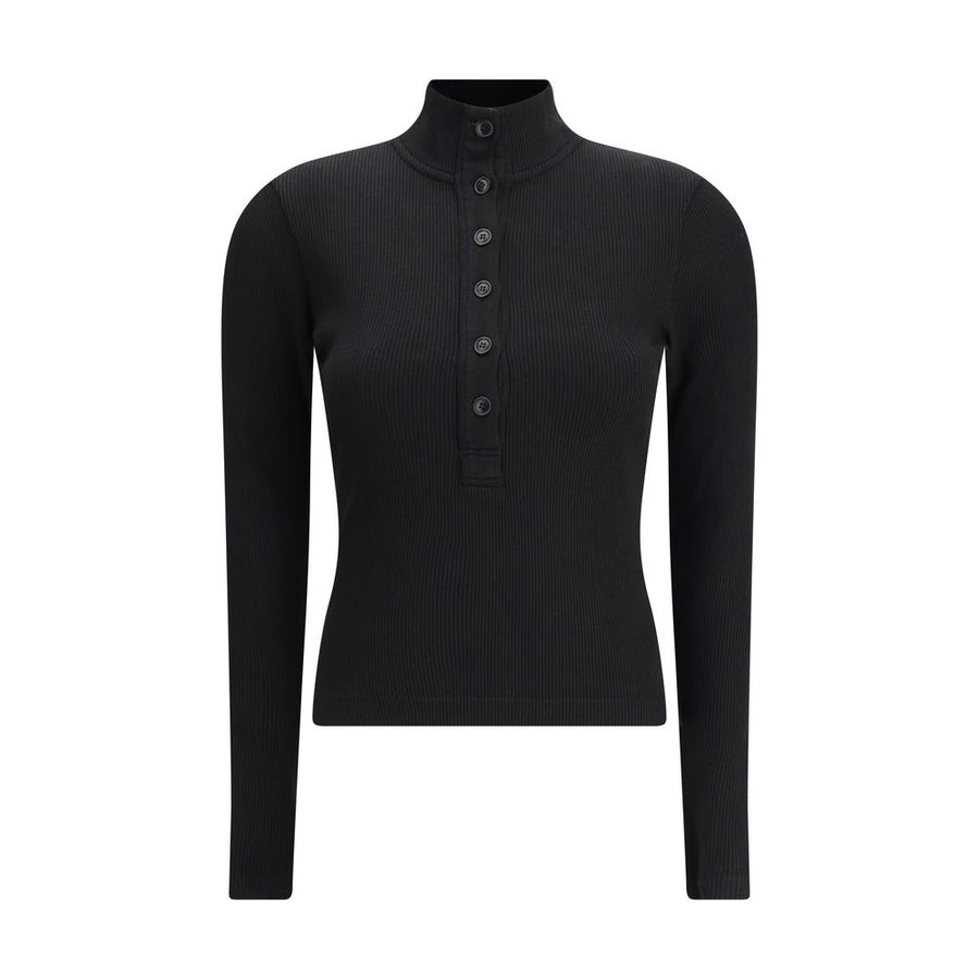 Black Cotton Longsleeve Shirt