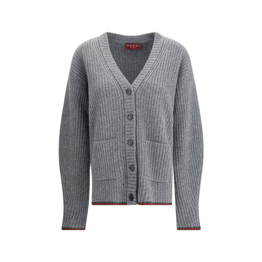 Gray Wool Cardigan