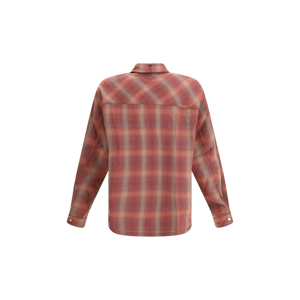 Brown Cotton Pattern Shirt
