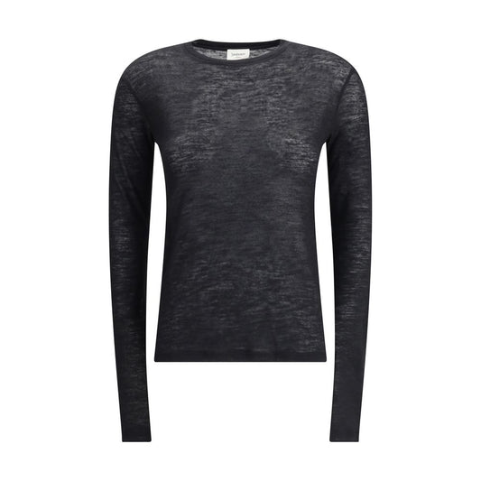 Black Cashmere Long Sleeve T-Shirt