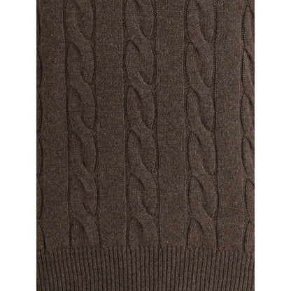 Brown Cashmere Turtleneck