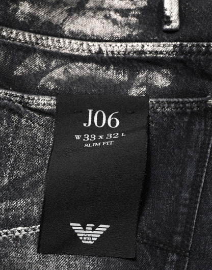 Black Washed Slim Fit Men Denim Trouser Jeans