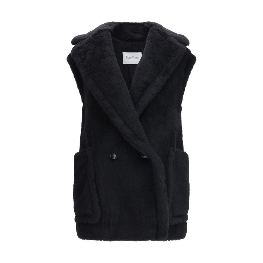 Black Alpaca Vicugna Pacos Coat