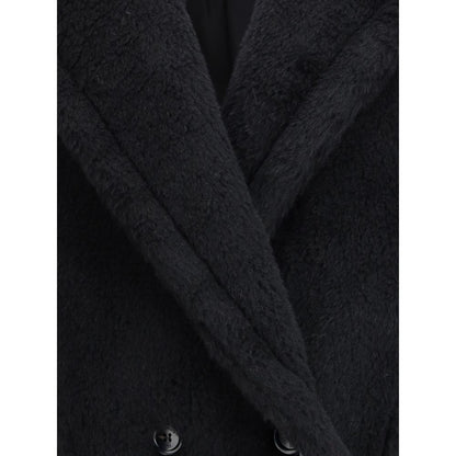 Black Alpaca Vicugna Pacos Coat