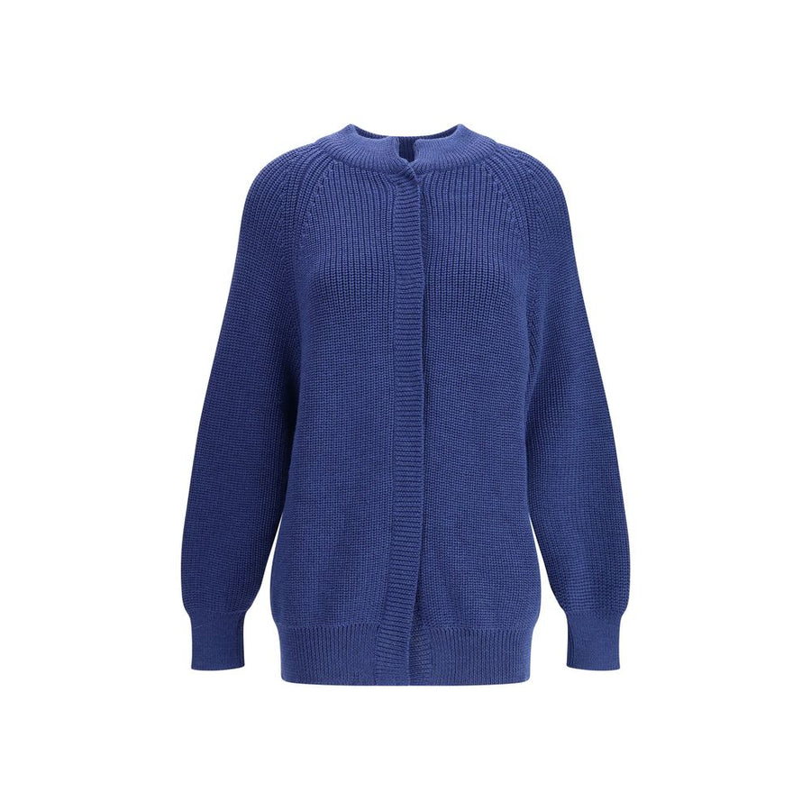 Blue Merino Wool Sweatshirt