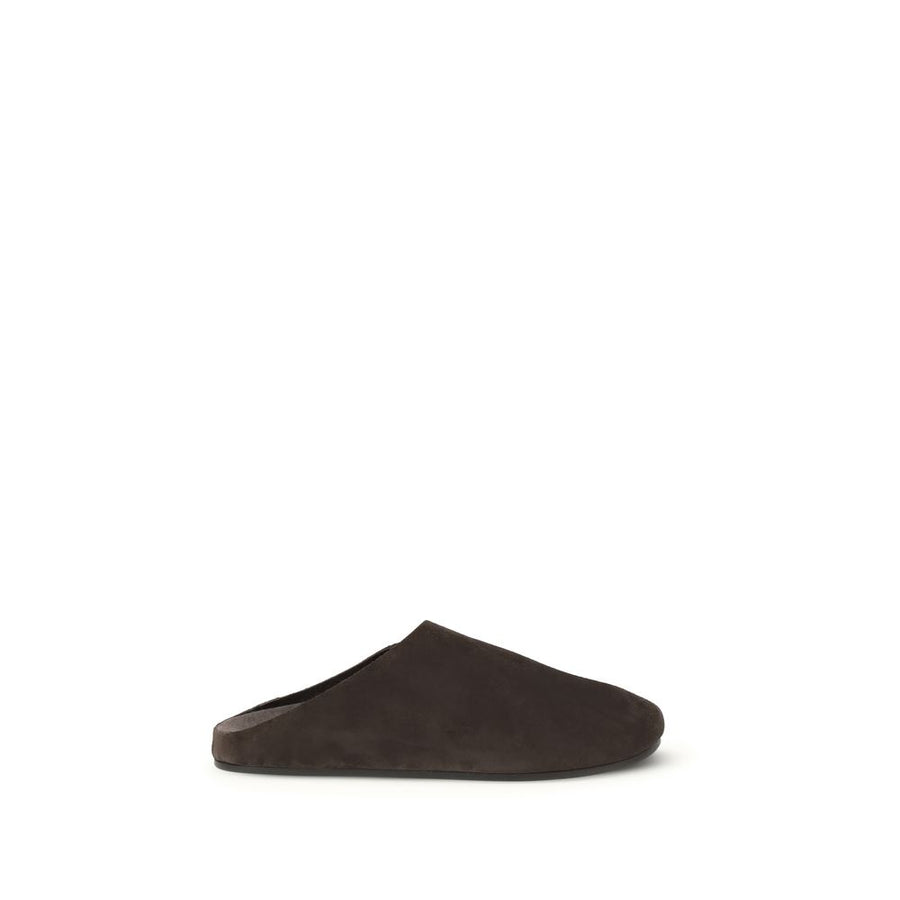 Brown Calf Leather Bos Taurus Mules