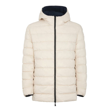 Blue Polyester Men's Reversible Jacket