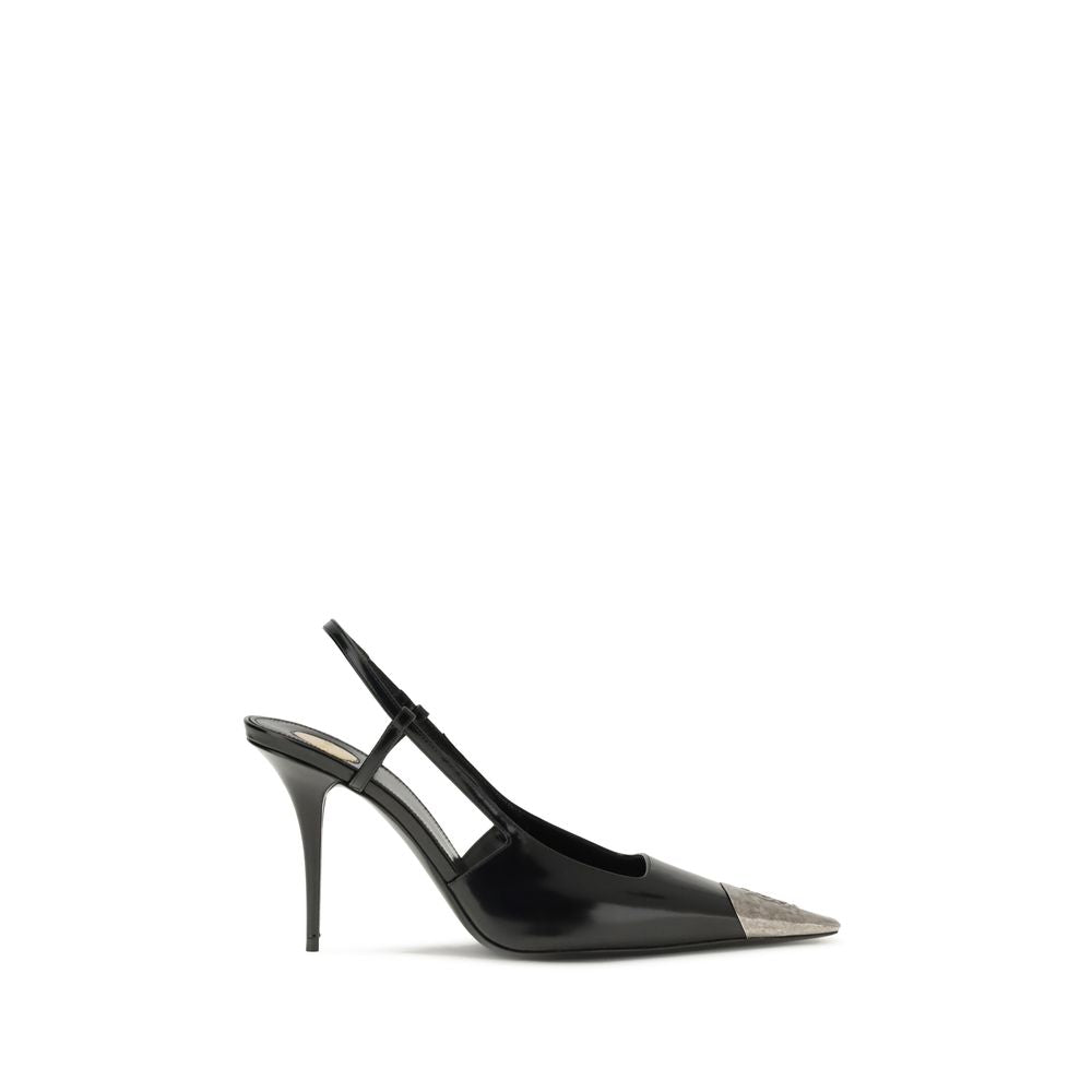 Black Calf Leather Bos Taurus High Heel Pumps