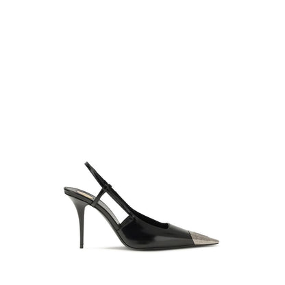 Black Calf Leather Bos Taurus High Heel Pumps