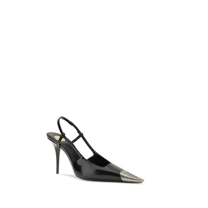 Black Calf Leather Bos Taurus High Heel Pumps