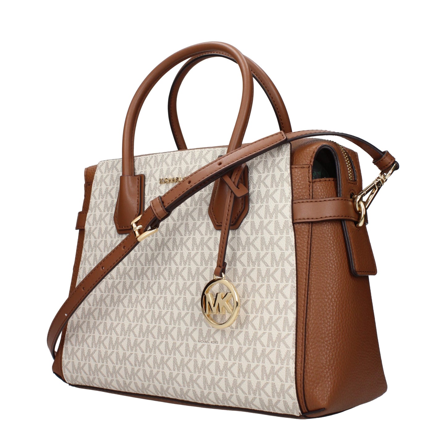 Beige Fabric Handbags